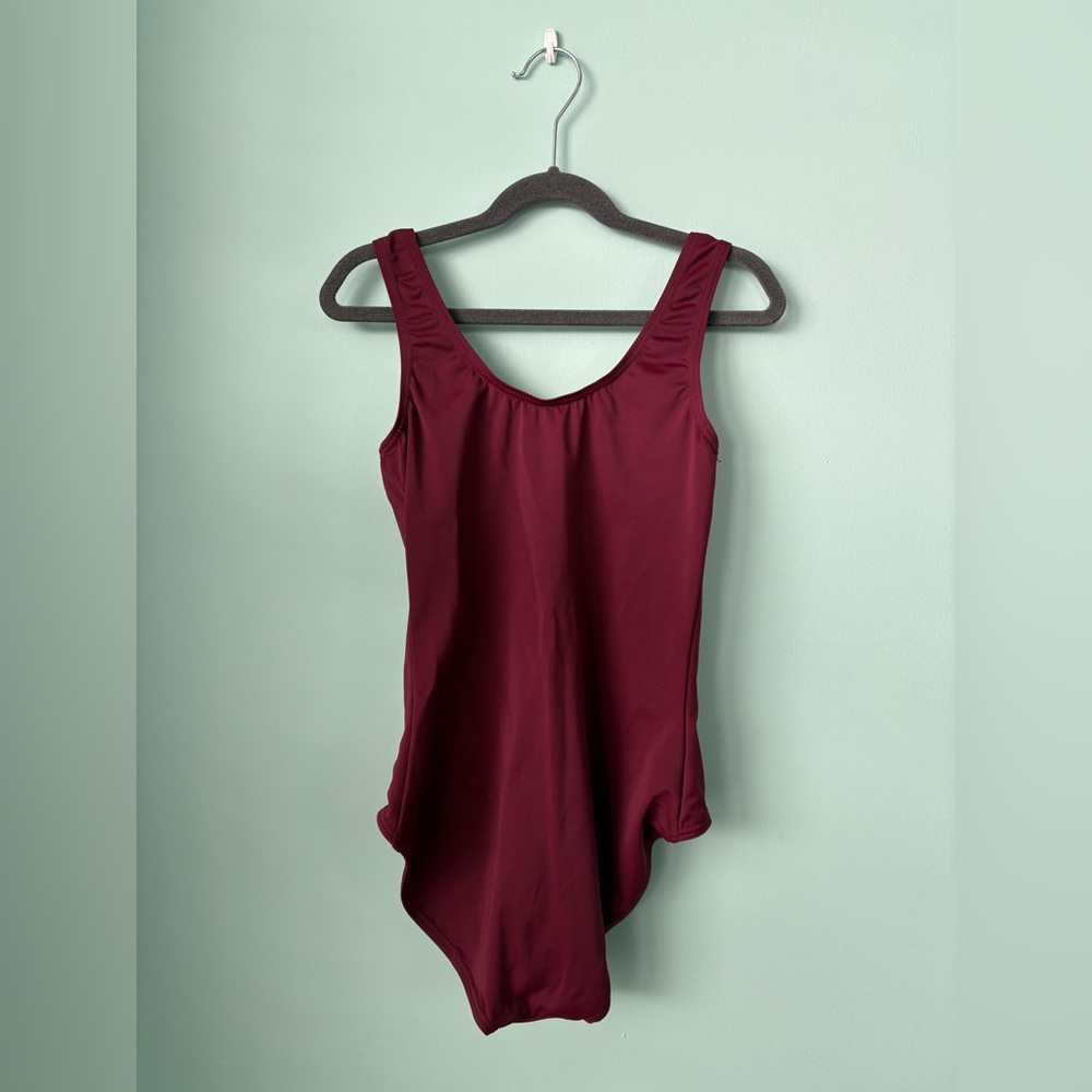 Burgundy/Wine Weissman Leotard - Large Child